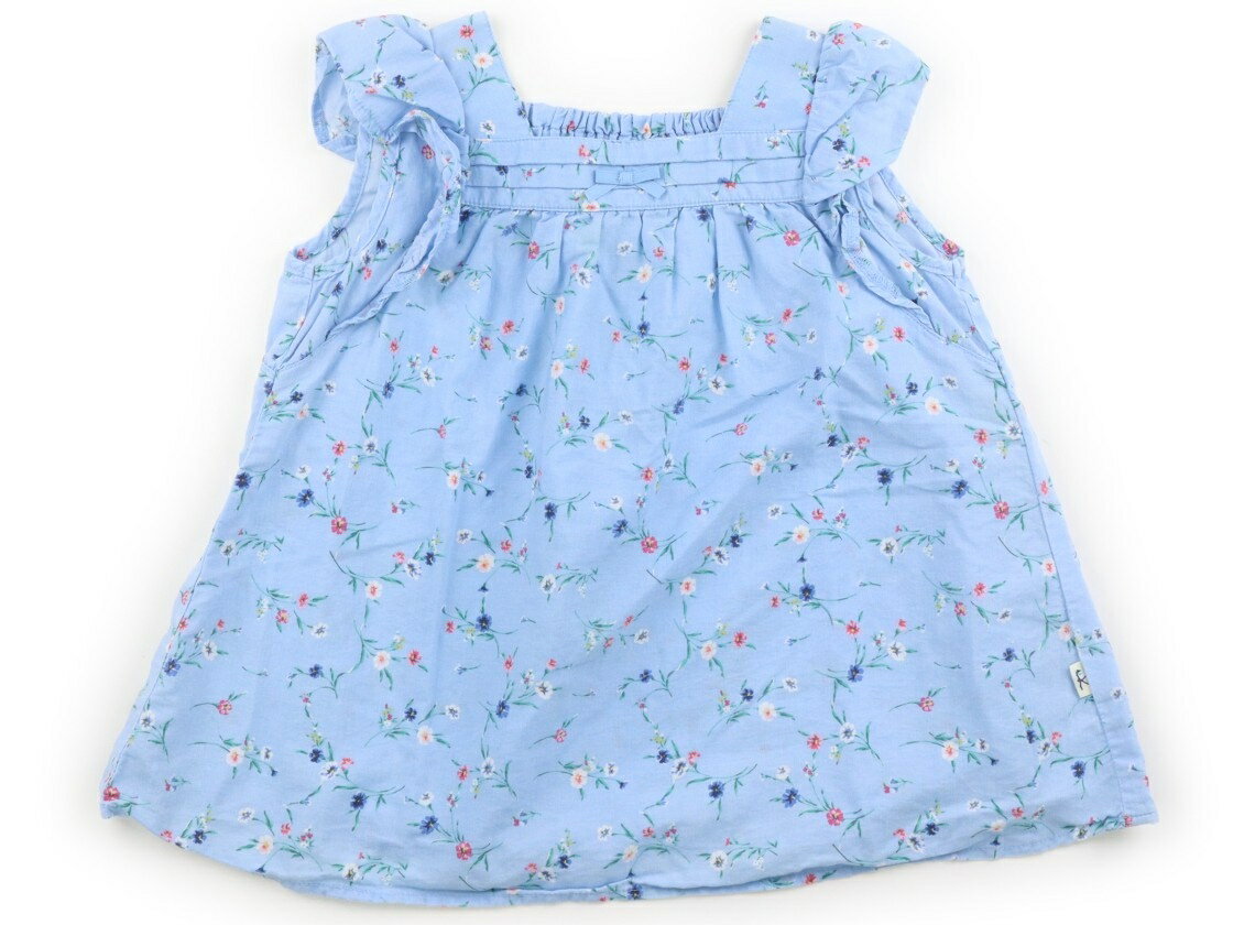 組曲 Kumikyoku チュニック 120 女の子 ブルー、花柄 子供服 ベビー服 キッズ アウトレット ユーズド 【中古】キッズ・ベビー・マタニティ