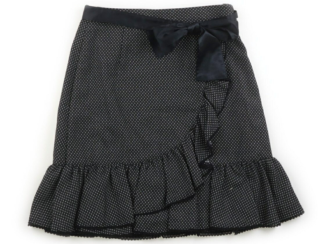 組曲 Kumikyoku スカート 150 女の子 ブラック・オフドット 子供服 ベビー服 キッズ アウトレット ユーズド 【中古】キッズ・ベビー・マタニティ
