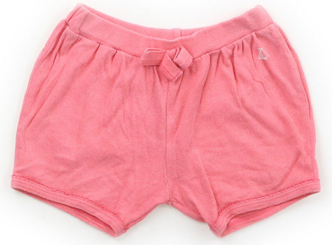 プチバトー PETIT BATEAU ショートパンツ 70 女の子 ピンク・ラメ 子供服 ベビー服 キッズ アウトレット ユーズド 【中古】キッズ・ベビー・マタニティ