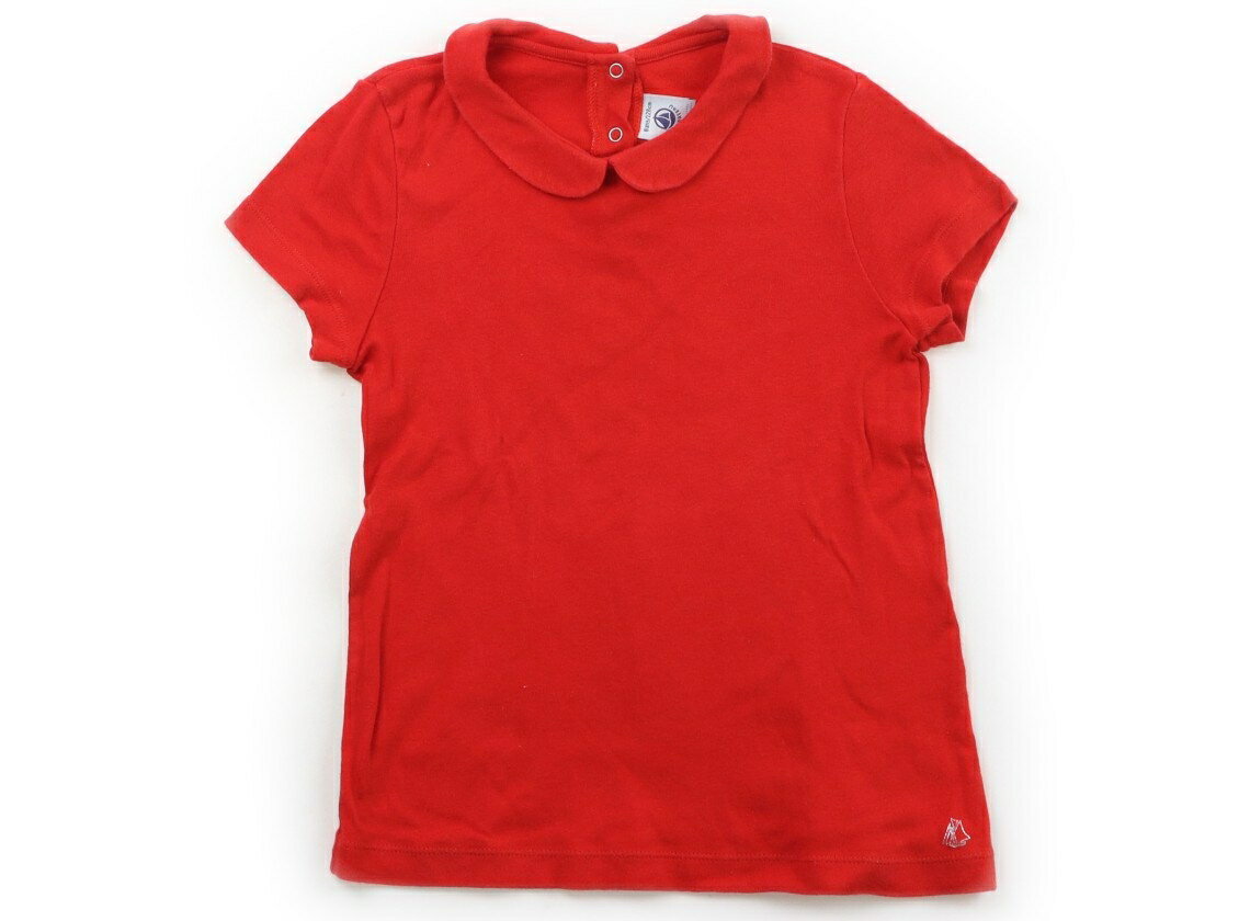 プチバトー PETIT BATEAU Tシャツ・カットソー 120 女の子 赤 子供服 ベビー服 キッズ アウトレット ユーズド 【中古】キッズ・ベビー・マタニティ