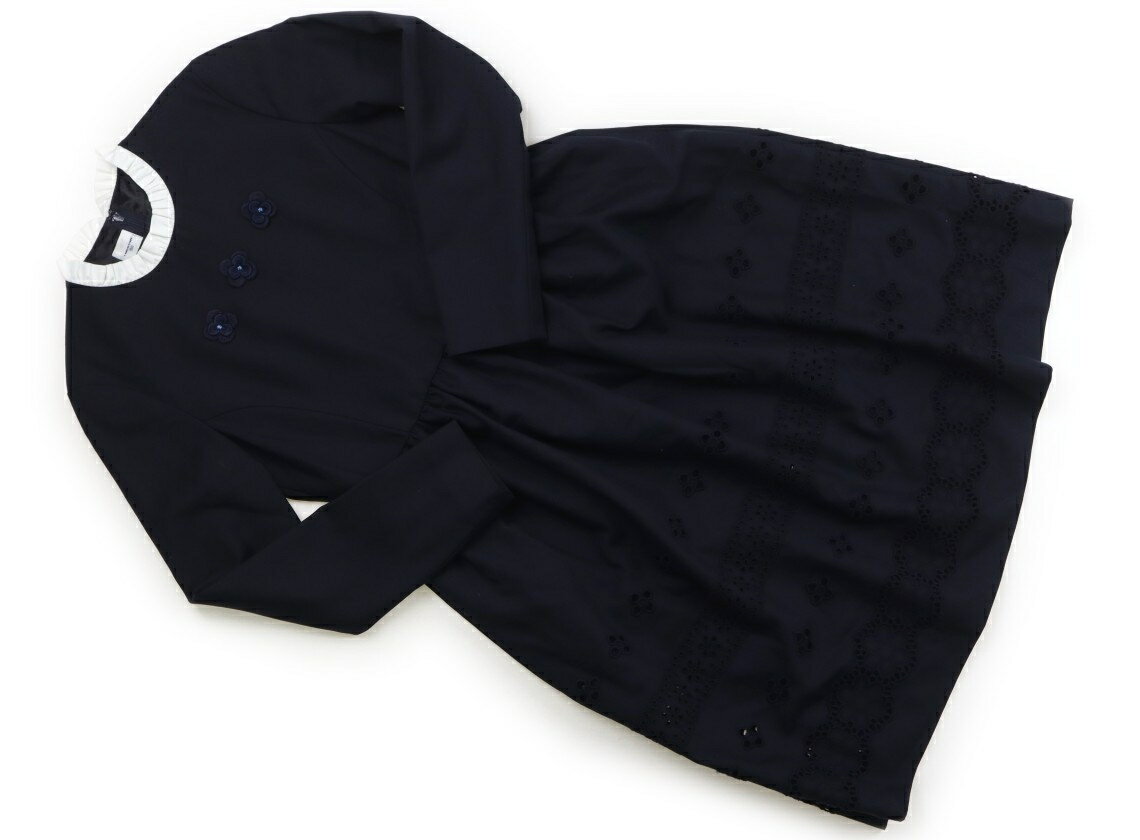 ファミリア familiar ワンピース 150 女の子 ネイビー 子供服 ベビー服 キッズ アウトレット ユーズド 【中古】キッズ・ベビー・マタニティ