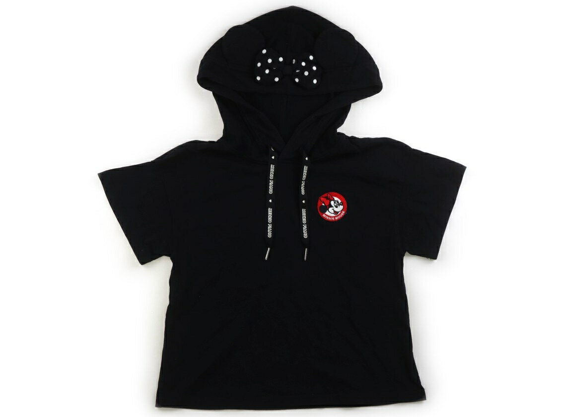 メゾピアノ mezzo piano Tシャツ・カットソー 140 女の子 黒、ミニーマウス 子供服 ベビー服 キッズ アウトレット ユーズド 【中古】キッズ・ベビー・マタニティ