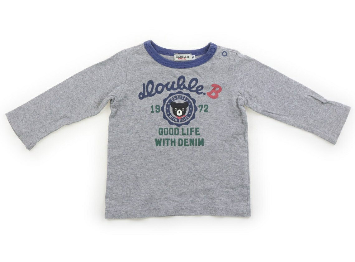 Rakuten - ダブルB Double B Tシャツ・カットソー 70 男の子 グレー・ブルー系・クマ 子供服 ベビー服 キッズ アウトレット ユーズド 【中古】キッズ・ベビー・マタニティ