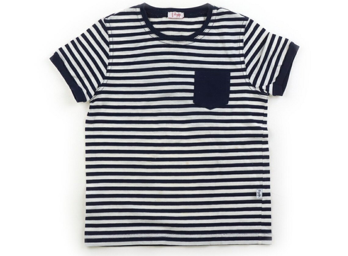 Rakuten - イルグッフォ Il Gufo Tシャツ・カットソー 100 男の子 ネイビー・オフホワイト・ボーダー 子供服 ベビー服 キッズ アウトレット ユーズド 【中古】キッズ・ベビー・マタニティ