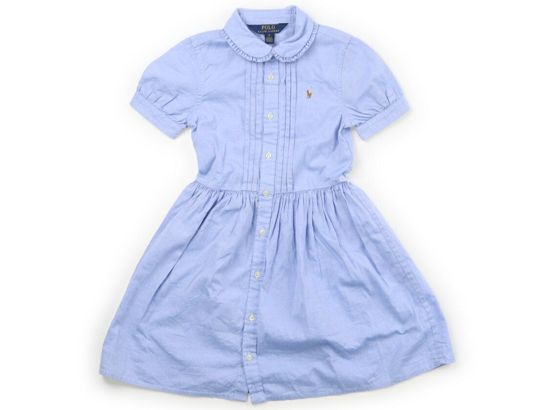 ポロラルフローレン POLO RALPH LAUREN ワンピース 120 女の子 ライトブルー 子供服 ベビー服 キッズ アウトレット ユーズド 【中古】キッズ・ベビー・マタニティ