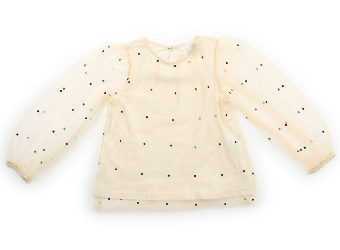 Rakuten - ザラ ZARA Tシャツ・カットソー 120 女の子 ライトベージュ・ドット 子供服 ベビー服 キッズ アウトレット ユーズド 【中古】キッズ・ベビー・マタニティ