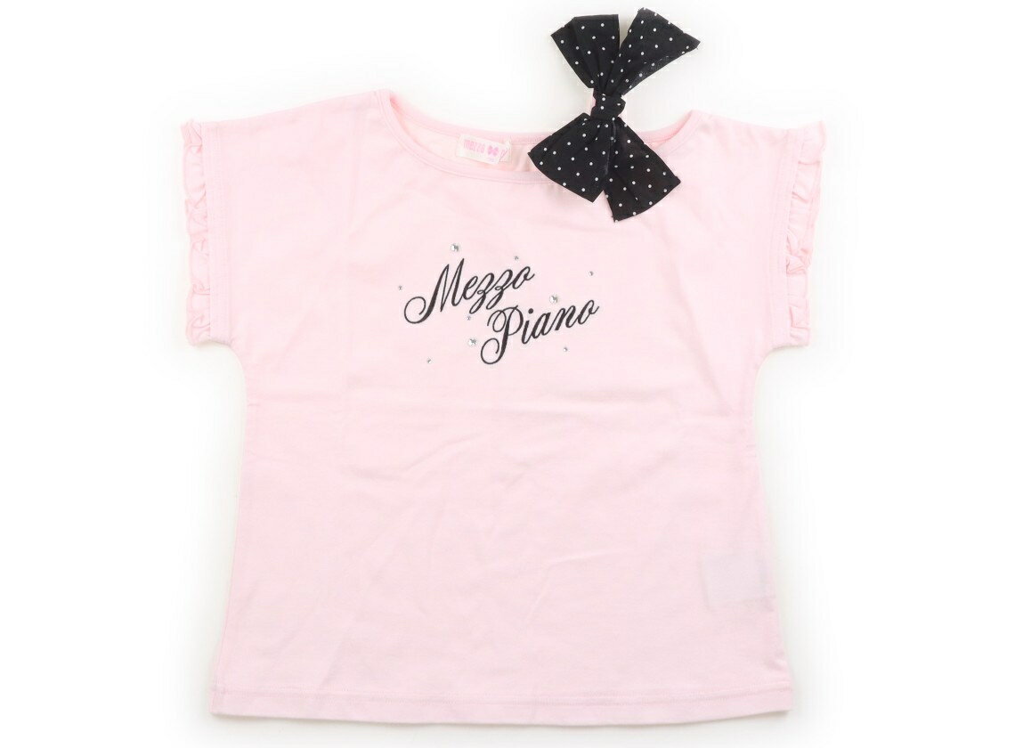 メゾピアノ mezzo piano Tシャツ・カットソー 130 女の子 薄ピンク 子供服 ベビー服 キッズ アウトレット ユーズド 【中古】キッズ・ベビー・マタニティ