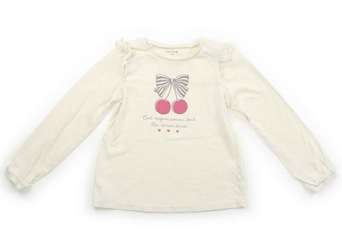 Rakuten - エニィファム anyFAM Tシャツ・カットソー 140 女の子 クリーム 子供服 ベビー服 キッズ アウトレット ユーズド 【中古】キッズ・ベビー・マタニティ