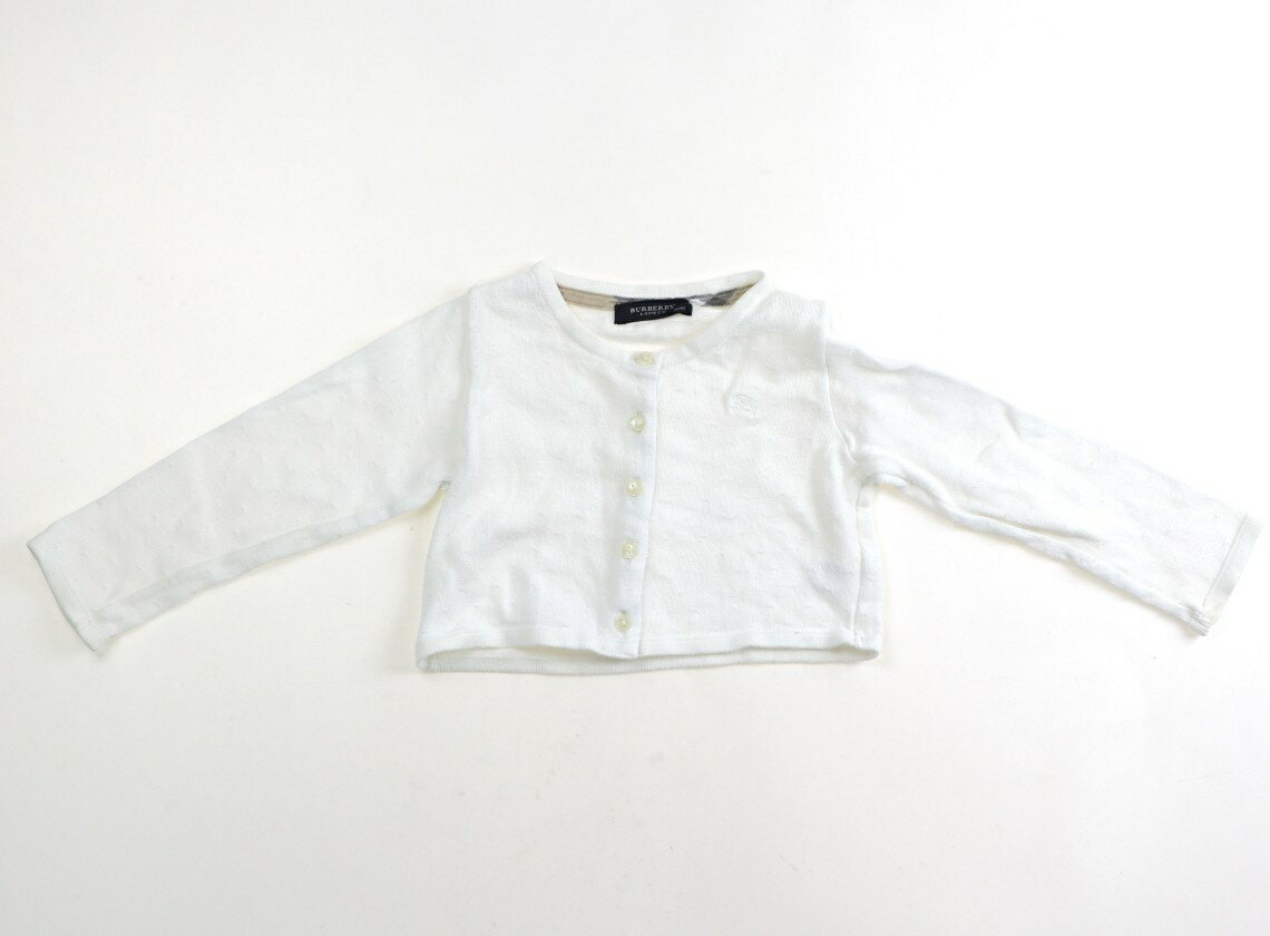 Cardigans - バーバリー BURBERRY カーディガン 90 女の子 白ドット 子供服 ベビー服 キッズ アウトレット ユーズド 【中古】キッズ・ベビー・マタニティ