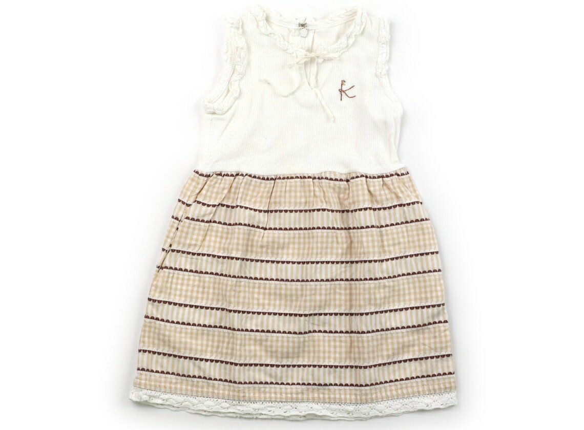 組曲 Kumikyoku ワンピース 90 女の子 オフホワイト・ベージュ 子供服 ベビー服 キッズ アウトレット ユーズド 【中古】キッズ・ベビー・マタニティ