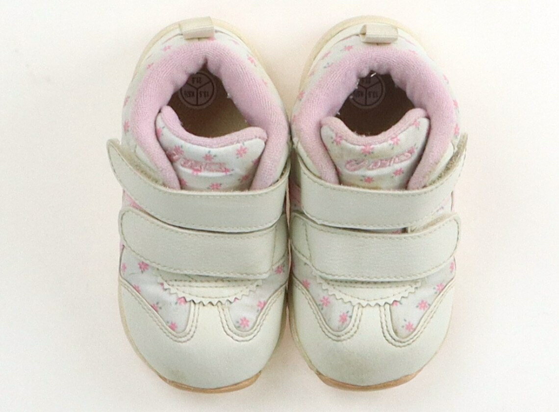 アシックス Asics スニーカー 靴13cm〜 女の子 オフホワイト・ピンク 子供服 ベビー服 キッズ アウトレット ユーズド 【中古】キッズ・ベビー・マタニティ