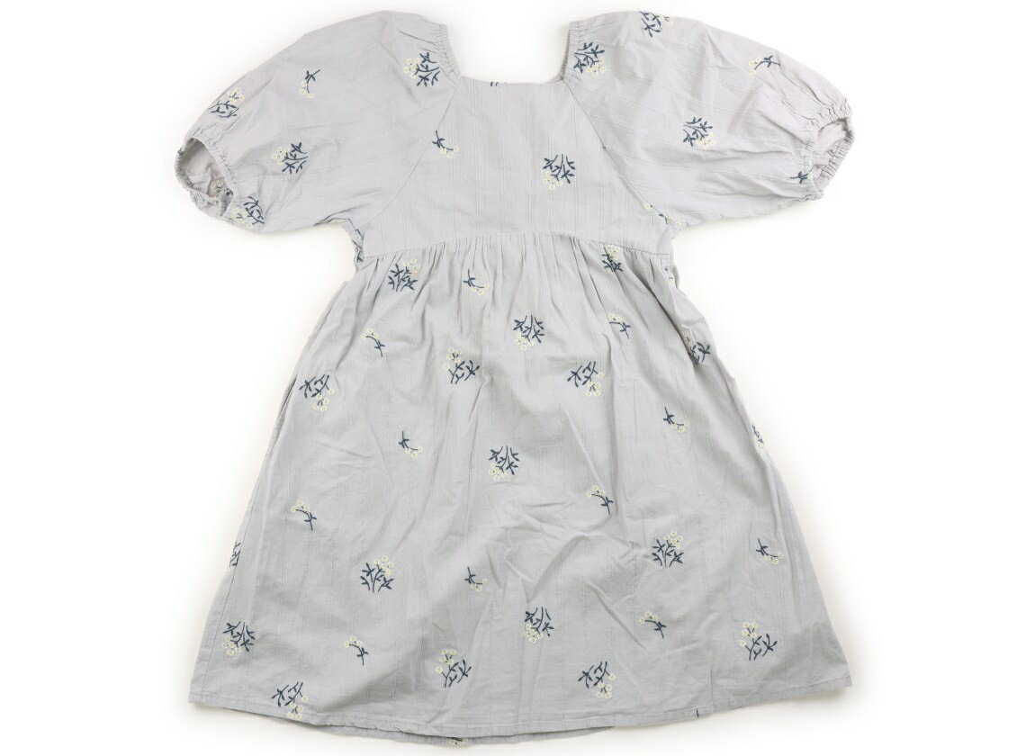 Rakuten - アプレレクール apres les cours ワンピース 130 女の子 グレー、白い花刺繍柄 子供服 ベビー服 キッズ アウトレット ユーズド 【中古】キッズ・ベビー・マタニティ