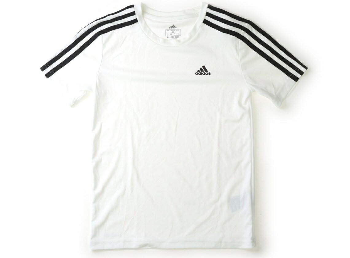 アディダス Adidas Tシャツ・カットソー 140 男の子 白 子供服 ベビー服 キッズ アウトレット ユーズド 【中古】キッズ・ベビー・マタニティ