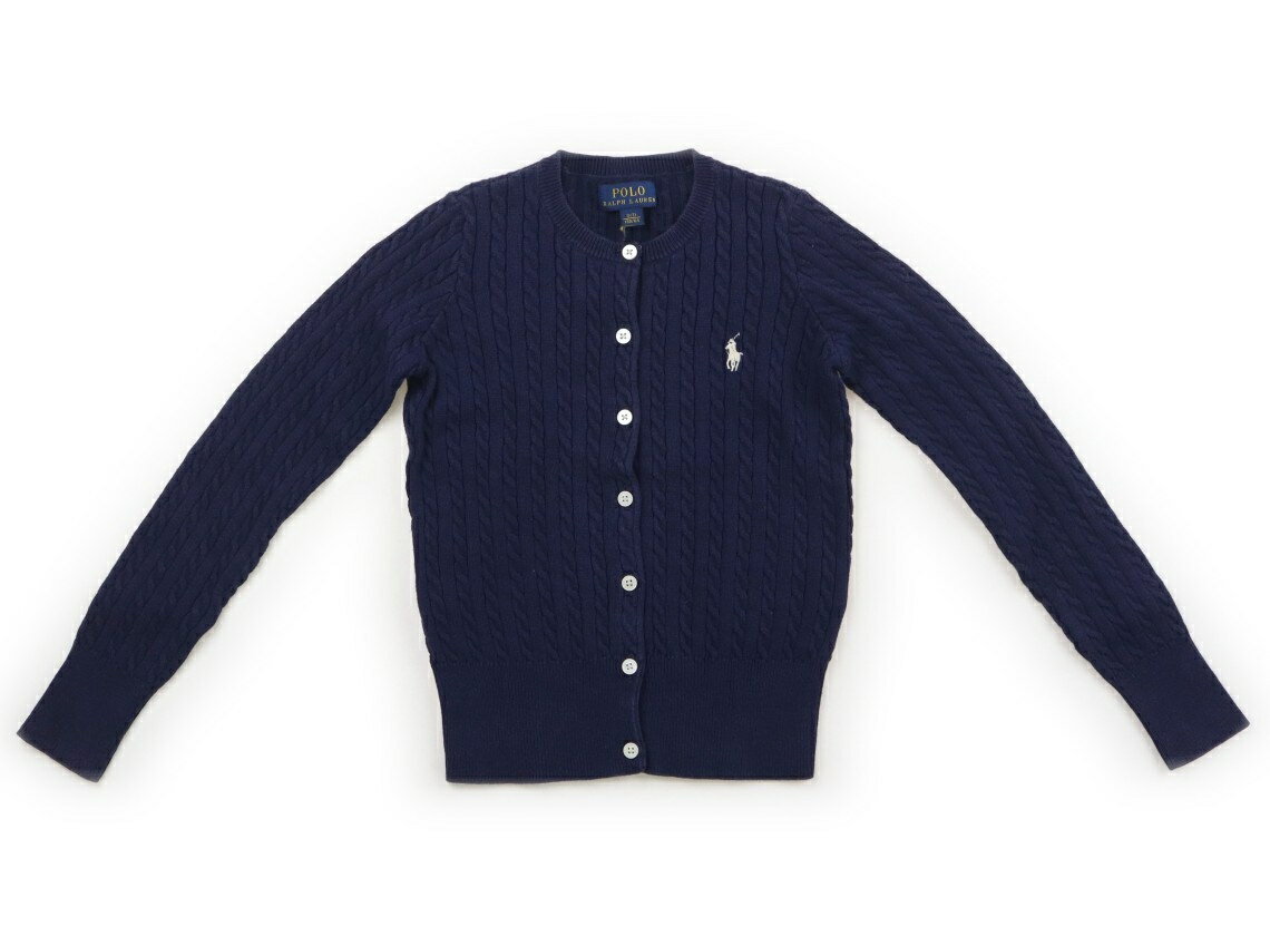 ポロラルフローレン POLO RALPH LAUREN カーディガン 130 女の子 ネイビー 子供服 ベビー服 キッズ アウトレット ユーズド 【中古】キッズ・ベビー・マタニティ