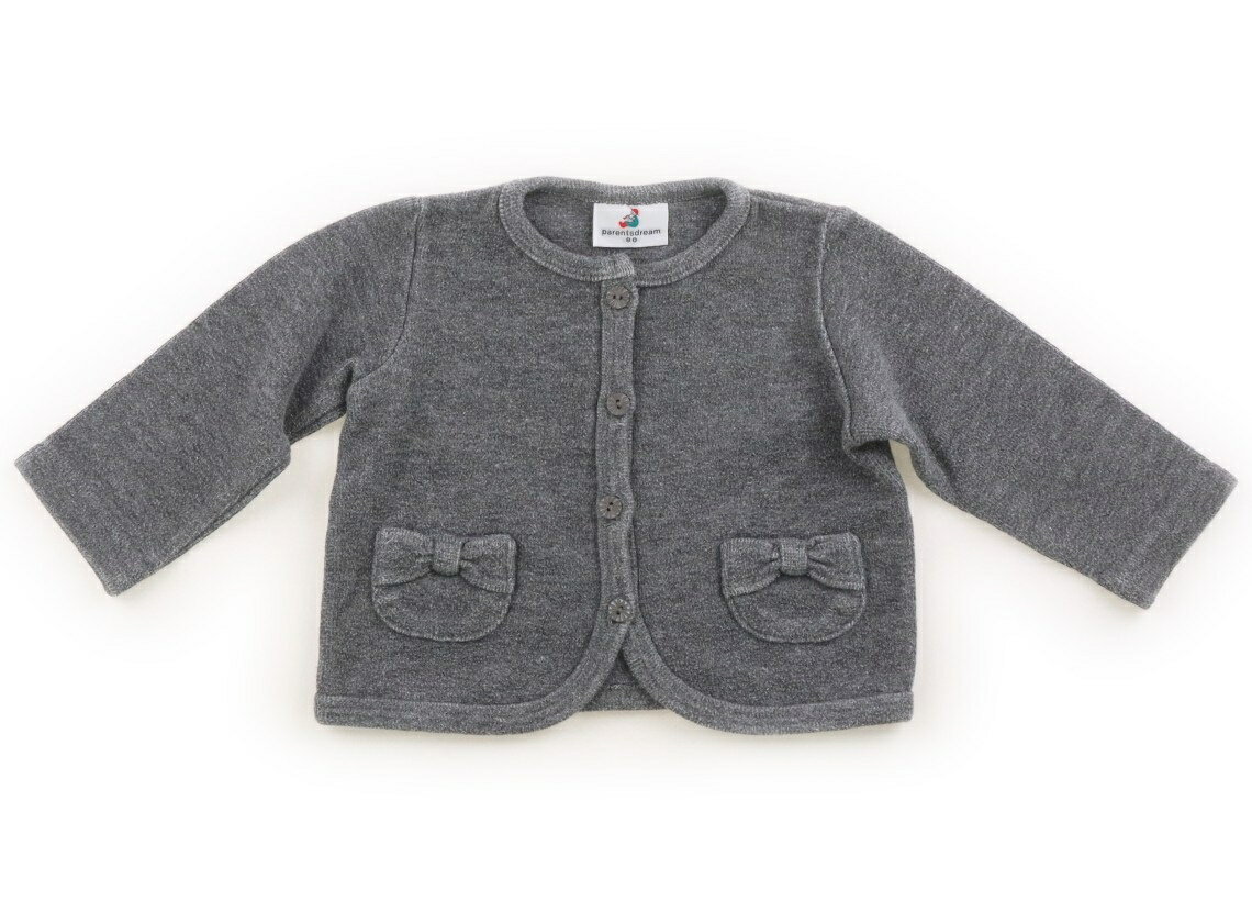 Cardigans - ペアレンツドリーム Parents Dream カーディガン 80 女の子 グレー 子供服 ベビー服 キッズ アウトレット ユーズド 【中古】キッズ・ベビー・マタニティ