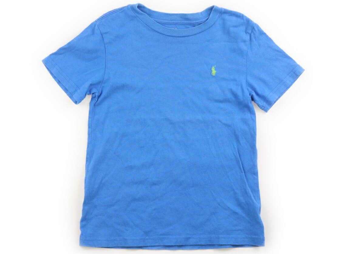 ポロラルフローレン POLO RALPH LAUREN Tシャツ・カットソー 120 男の子 ブルー、黄緑のロゴ 子供服 ベビー服 キッズ アウトレット ユーズド 【中古】キッズ・ベビー・マタニティ