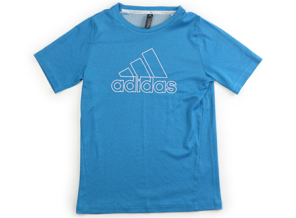 アディダス Adidas Tシャツ・カットソー 150 男の子 水色 子供服 ベビー服 キッズ アウトレット ユーズド 【中古】キッズ・ベビー・マタニティ