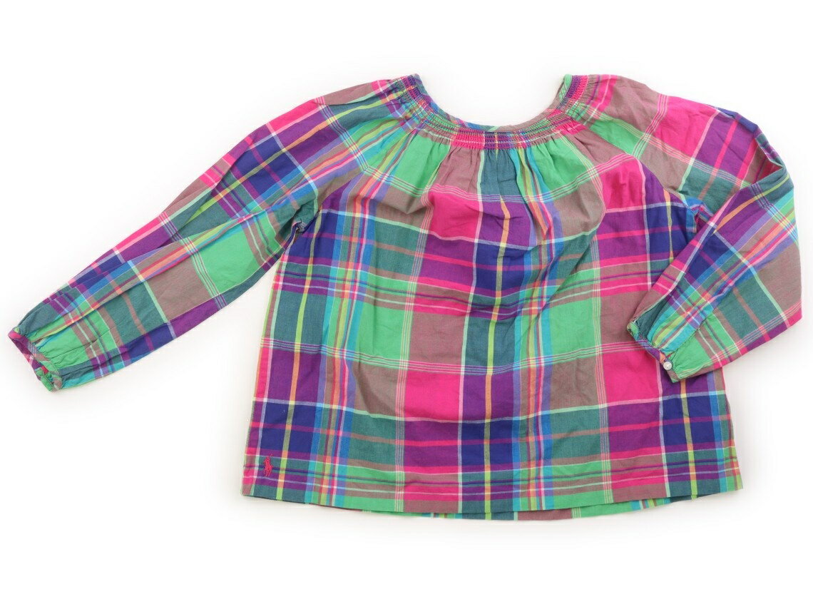 ポロラルフローレン POLO RALPH LAUREN チュニック 140 女の子 ショッキングピンク、青、黄緑、チェック 子供服 ベビー服 キッズ アウトレット ユーズド 【中古】キッズ・ベビー・マタニティ