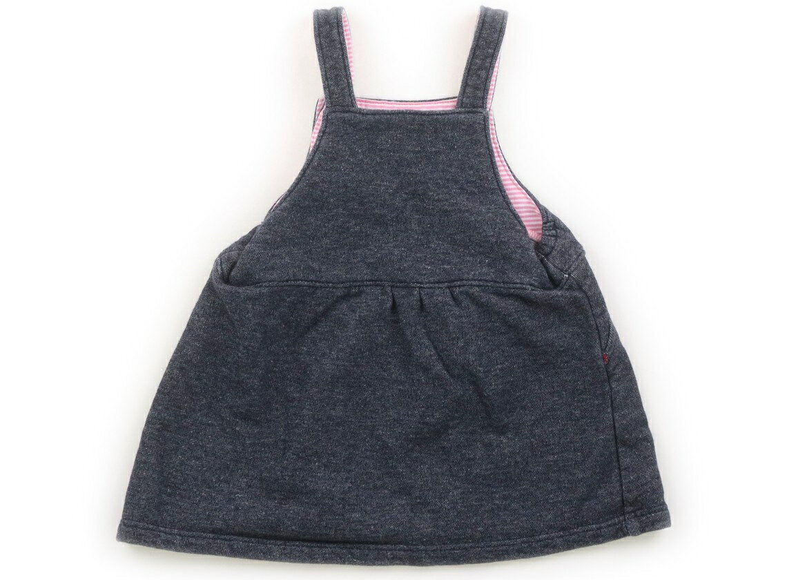 ホットビスケッツ Hot Biscuits ジャンパースカート 80 女の子 インディゴ 子供服 ...