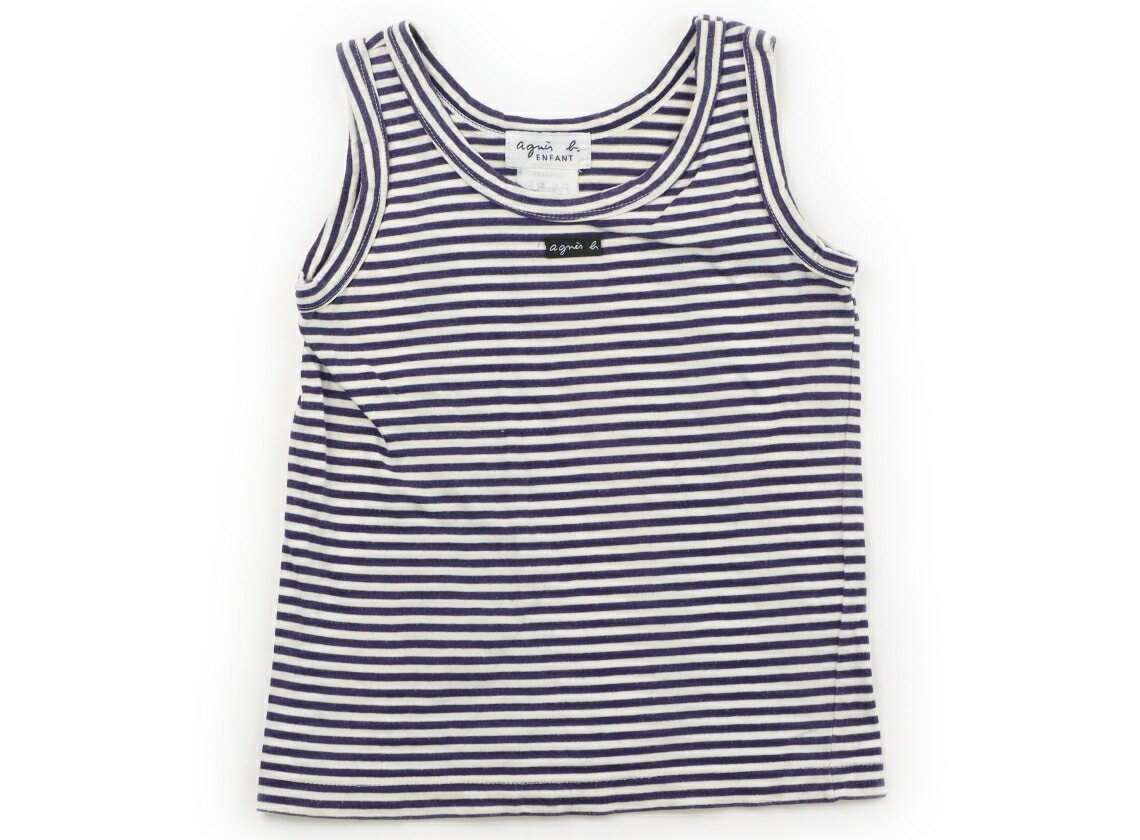Agnes b. Tank Top/Camisole, Size 120, Girls, Navy Stripe, Children's Clothing, Baby Clothes, Kids, Outlet, Used [Pre-owned] Kids, Baby, Maternity