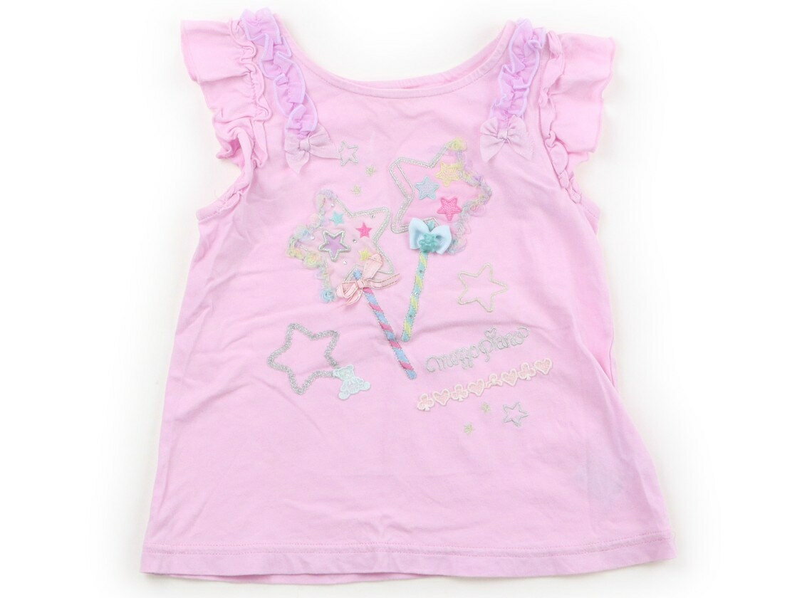 Mezzo Piano Tank Top/Camisole, Size 120, Girls, Pink with Star Design, Children's Clothing, Baby Clothes, Kids, Outlet, Used [Pre-owned] Kids, Baby, Maternity