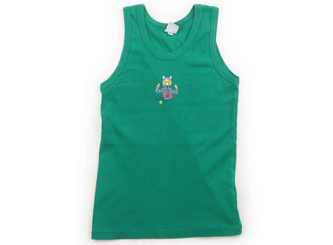 Petit Bateau Tank Top/Camisole, Size 120, Girls, Green/Animal Print, Children's Clothing, Baby Clothes, Kids, Outlet, Used [Pre-owned] Kids, Baby, Maternity