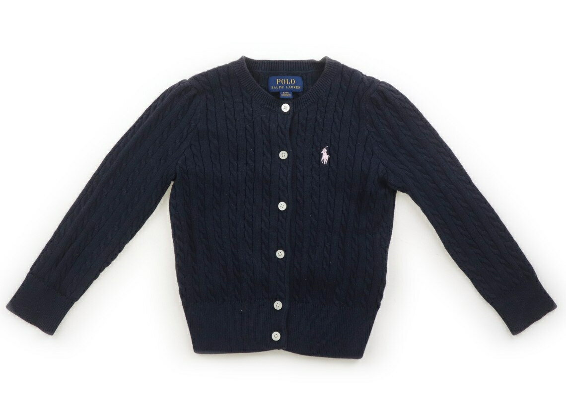 ポロラルフローレン POLO RALPH LAUREN カーディガン 100 女の子 ダークネイビー 子供服 ベビー服 キッズ アウトレット ユーズド 【中古】キッズ・ベビー・マタニティ