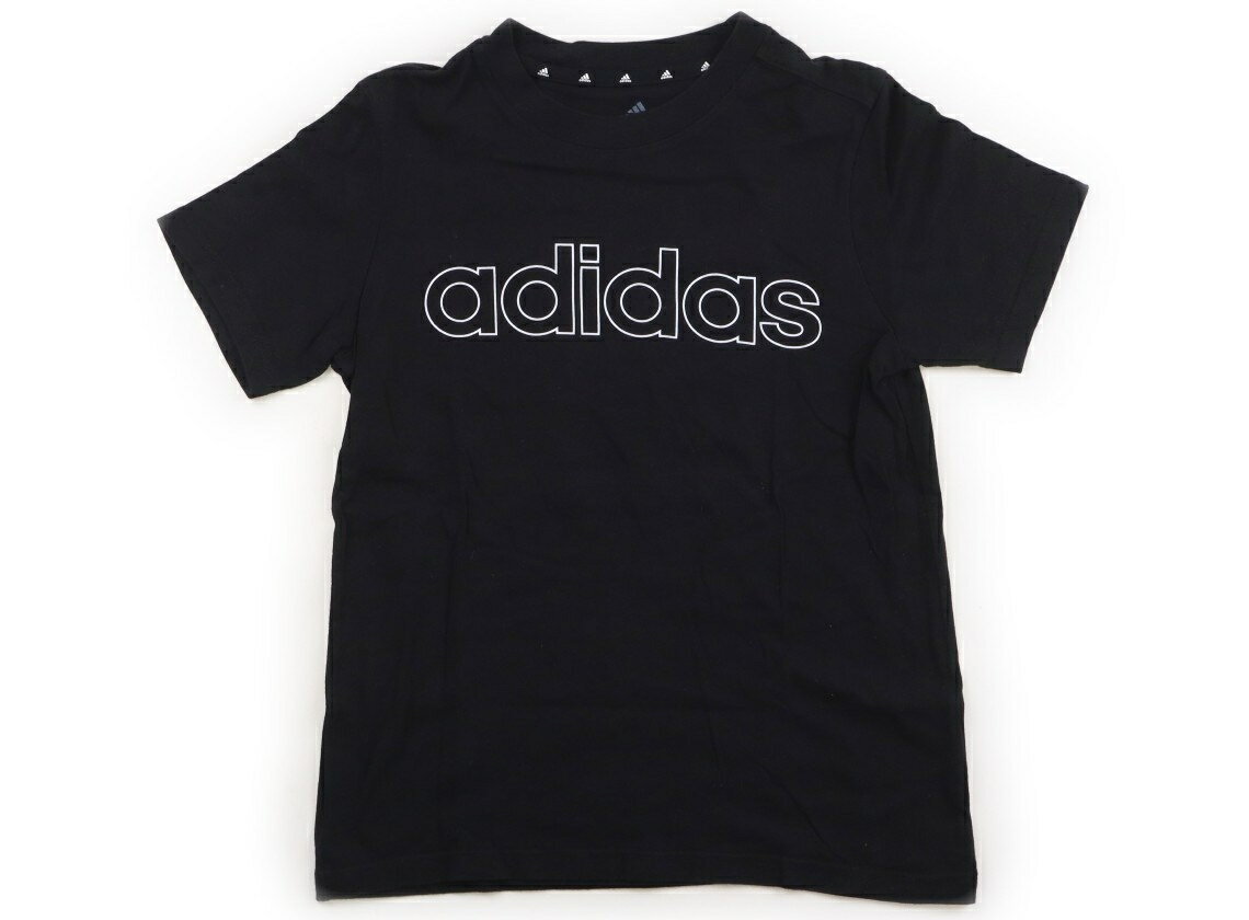 アディダス Adidas Tシャツ・カットソー 150 男の子 黒 子供服 ベビー服 キッズ アウトレット ユーズド 【中古】キッズ・ベビー・マタニティ