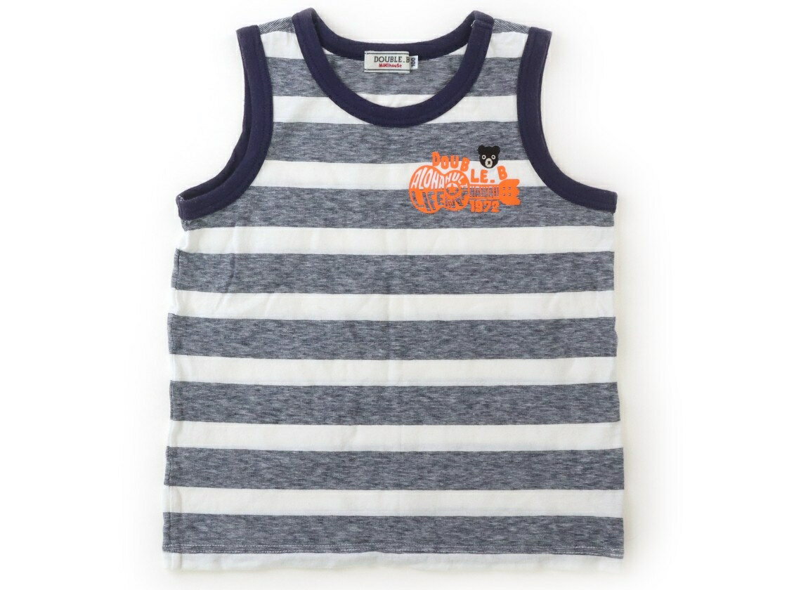 Double B Tank Top/Camisole, Size 100, Boys, Navy/Striped, Children's Clothing, Baby Clothes, Kids, Outlet, Used [Pre-owned] Kids, Baby, Maternity