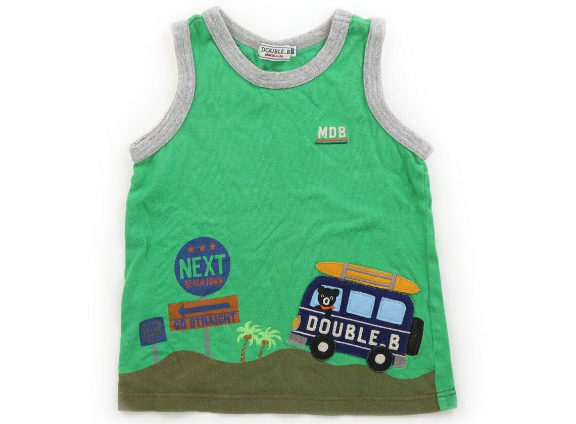 Double B Tank Top/Camisole, Size 90, Boys, Green/Light Gray, Children's Clothing, Baby Clothes, Kids, Outlet, Used [Pre-owned] Kids, Baby, Maternity