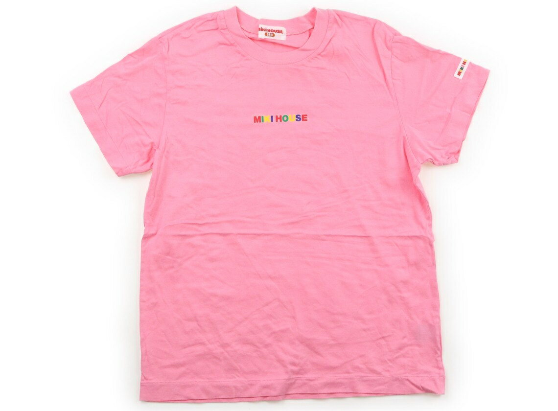 ミキハウス miki HOUSE Tシャツ・カットソー 150 女の子 ピンク 子供服 ベビー服 キッズ アウトレット ユーズド 【中古】キッズ・ベビー・マタニティ