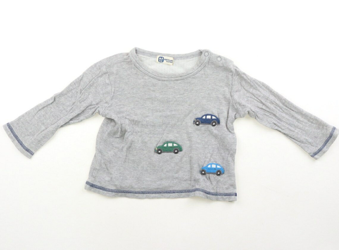 T-Shirts （Short Sleeve） - ニットプランナー（KP） Knit Planner(KP) Tシャツ・カットソー 80 男の子 グレー・車 子供服 ベビー服 キッズ アウトレット ユーズド 【中古】キッズ・ベビー・マタニティ
