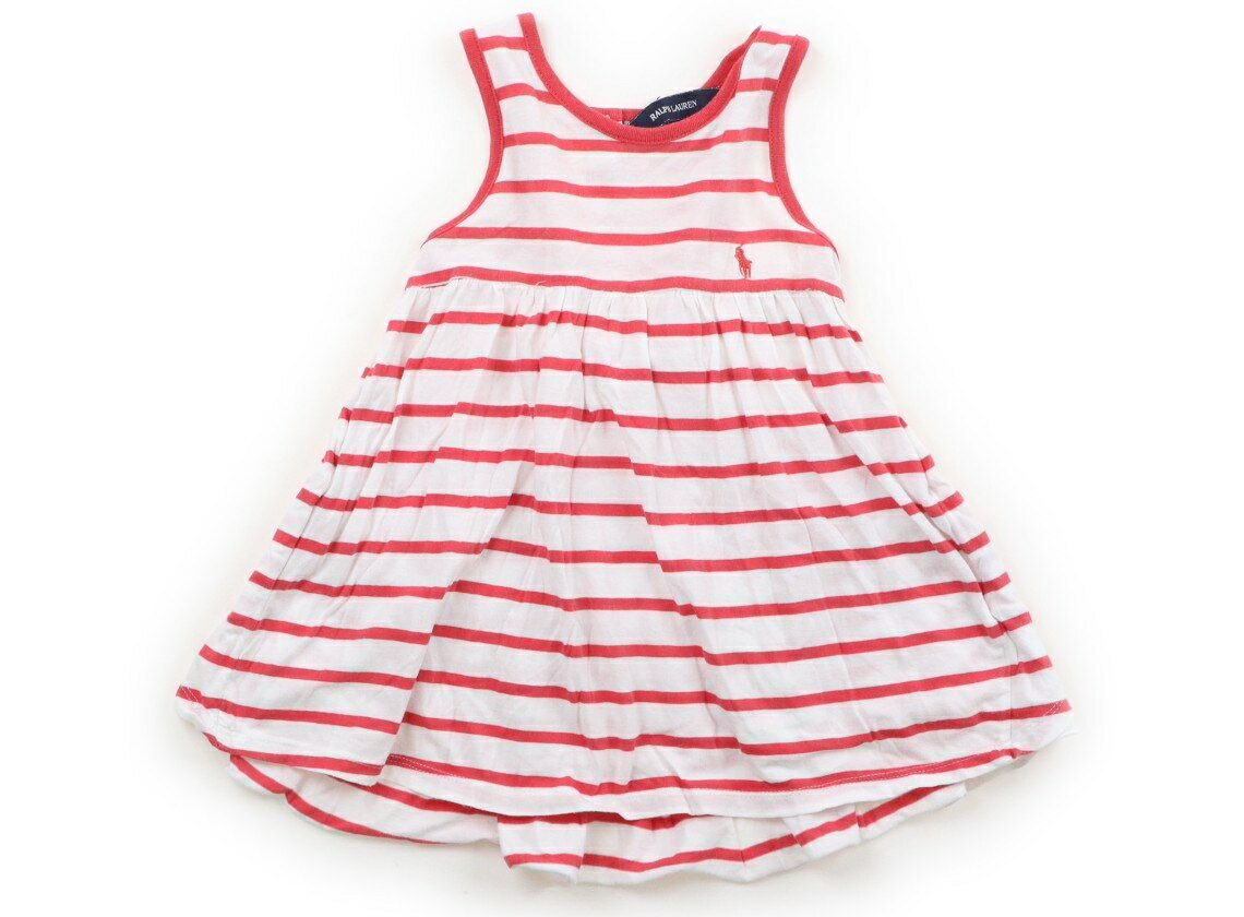 ポロラルフローレン POLO RALPH LAUREN チュニック 90 女の子 白、赤 子供服 ベビー服 キッズ アウトレット ユーズド 【中古】キッズ・ベビー・マタニティ