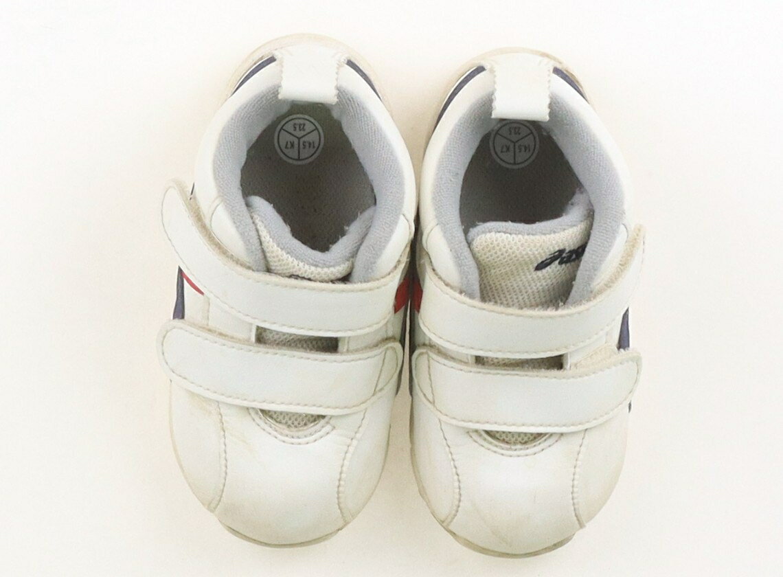 アシックス Asics スニーカー 靴14cm〜 男の子 白、紺、赤 子供服 ベビー服 キッズ アウトレット ユーズド 【中古】キッズ・ベビー・マタニティ