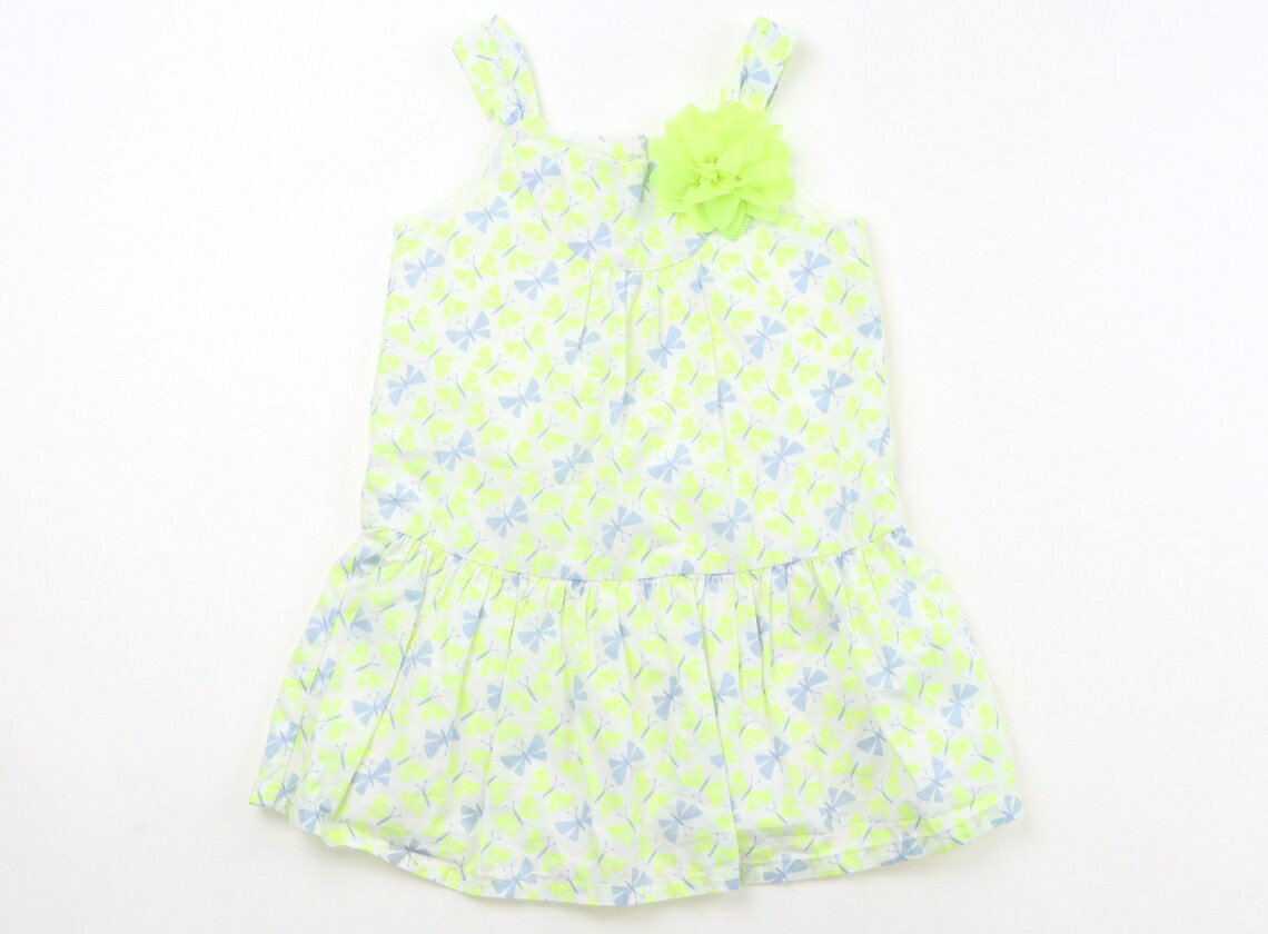ジンボリー Gymboree ワンピース 80 女の子 ホワイト・ネオンイエロー・ブルーグレーバタフライ 子供服 ベビー服 キッズ アウトレット ユーズド 【中古】キッズ・ベビー・マタニティ