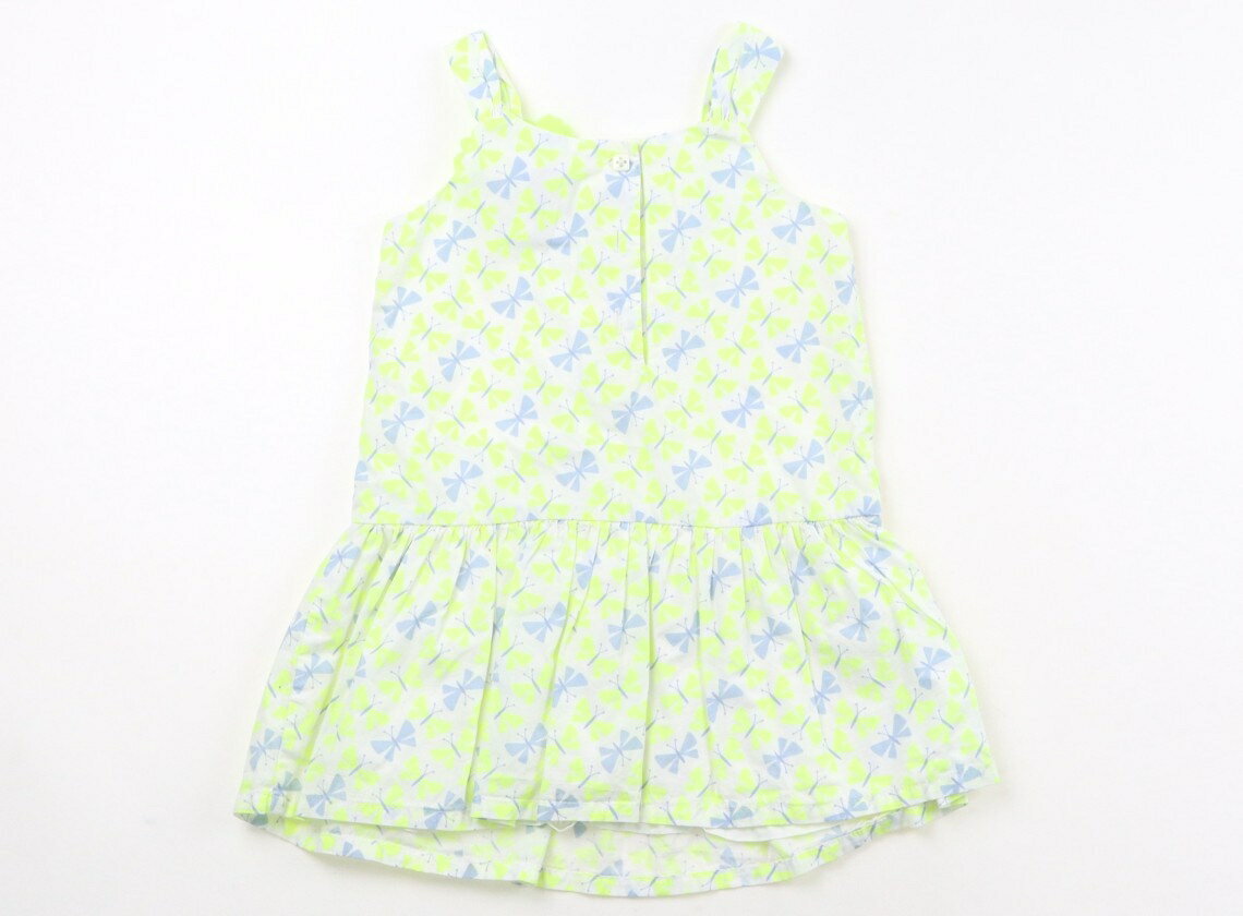 ジンボリー Gymboree ワンピース 80 女の子 ホワイト・ネオンイエロー・ブルーグレーバタフライ 子供服 ベビー服 キッズ アウトレット ユーズド 【中古】キッズ・ベビー・マタニティ