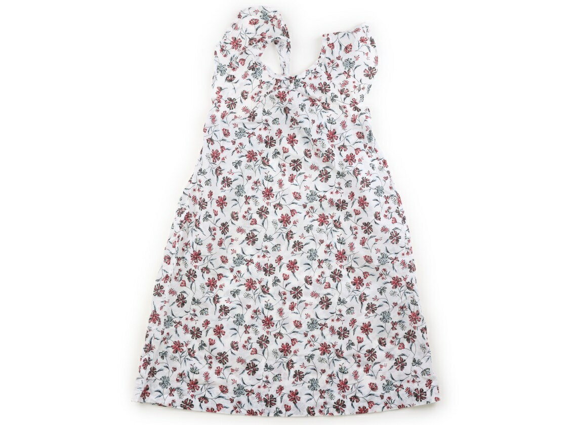 ビーミングバイビームス B:MING by BEAMS ワンピース 120 女の子 白、花柄 子供服 ベビー服 キッズ アウトレット ユーズド 【中古】キッズ・ベビー・マタニティ
