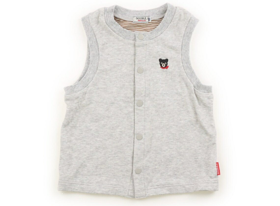 ダブルB Double B ベスト 100 男の子 霜降りグレー 子供服 ベビー服 キッズ アウトレット ユーズド 【中古】キッズ ベビー マタニティ