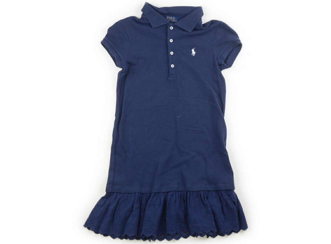 ポロラルフローレン POLO RALPH LAUREN ワンピース 130 女の子 ネイビー系 子供服 ベビー服 キッズ アウトレット ユーズド 【中古】キッズ・ベビー・マタニティ