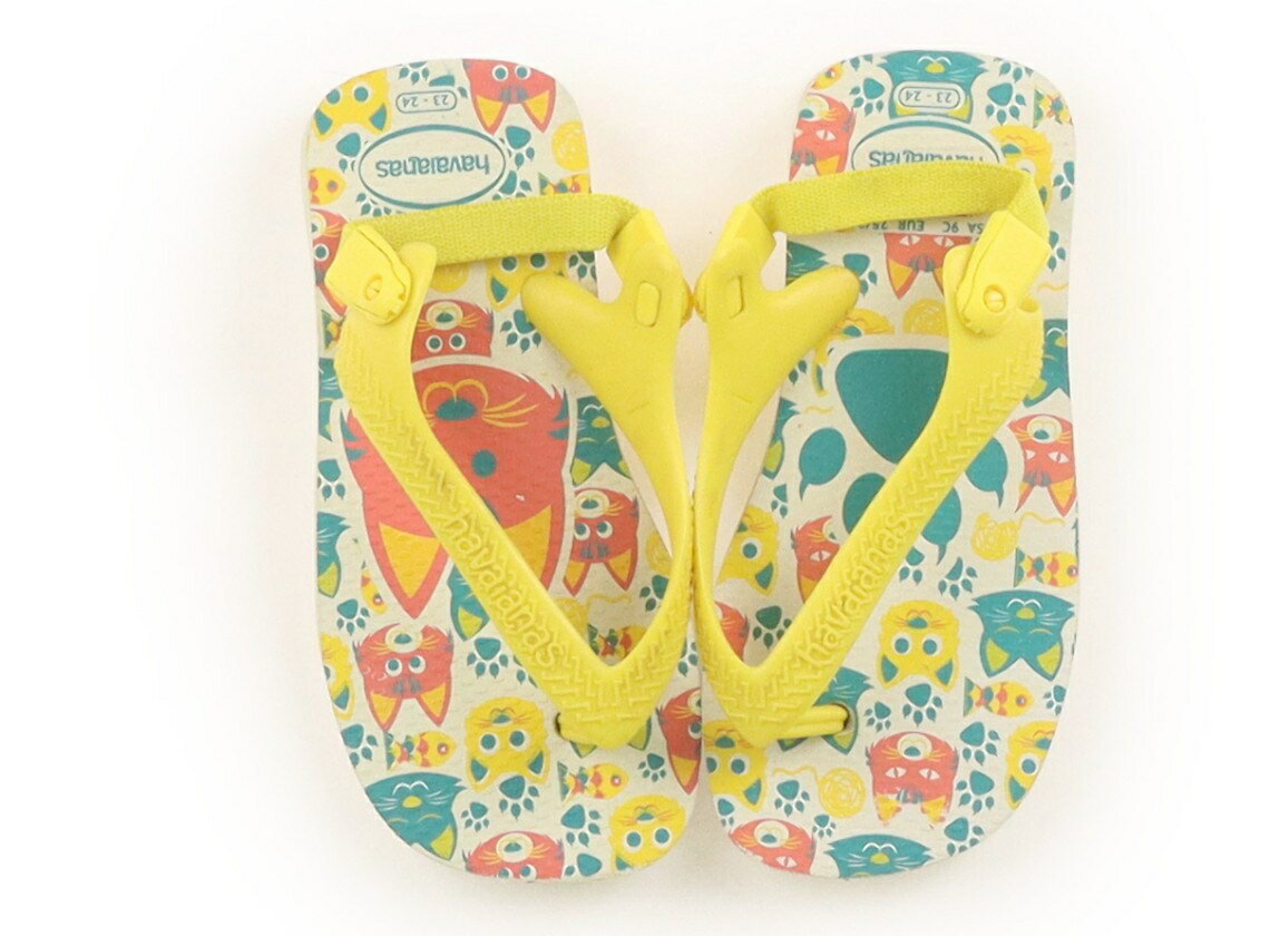 ハワイアナス havaianas サンダル 靴16cm〜 女の子 黄色系 子供服 ベビー服 キッズ...