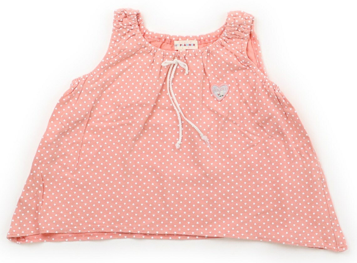 T-Shirts （Short Sleeve） - ニットプランナー（KP） Knit Planner(KP) チュニック 100 女の子 サーモンピンク系・ドット 子供服 ベビー服 キッズ アウトレット ユーズド 【中古】キッズ・ベビー・マタニティ