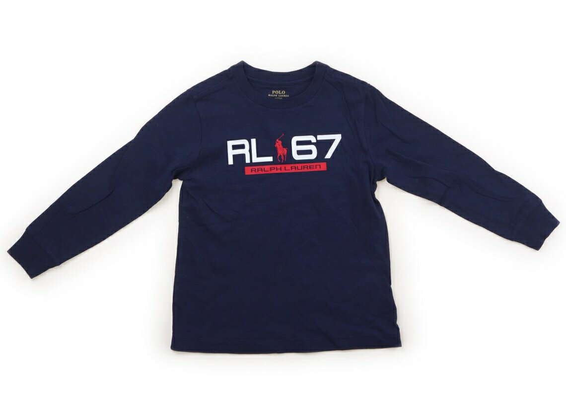 ポロラルフローレン POLO RALPH LAUREN Tシャツ・カットソー 110 男の子 ネイビー 子供服 ベビー服 キッズ アウトレット ユーズド 【中古】キッズ・ベビー・マタニティ