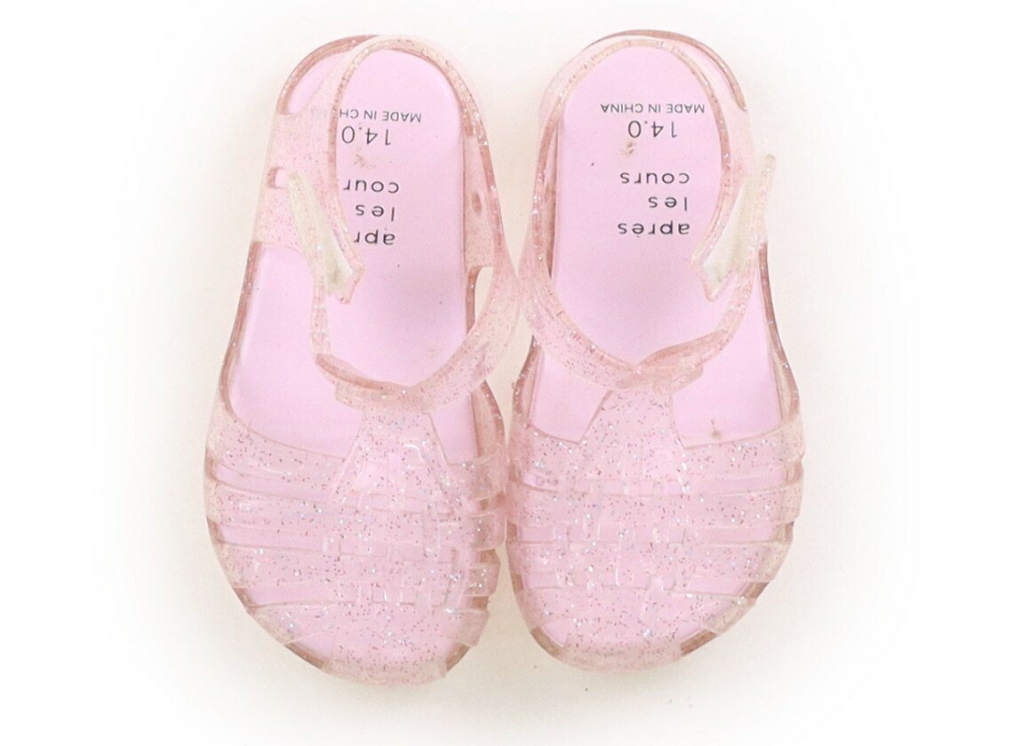 アプレレクール apres les cours サンダル 靴14cm〜 女の子 ピンクラメ 子供服 ベビー服 キッズ アウトレット ユーズド 【中古】キッズ・ベビー・マタニティ