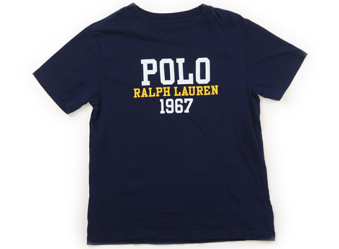 ポロラルフローレン POLO RALPH LAUREN Tシャツ・カットソー 140 男の子 ネイビー・ホワイト・イエロー 子供服 ベビー服 キッズ アウトレット ユーズド 【中古】キッズ・ベビー・マタニティ