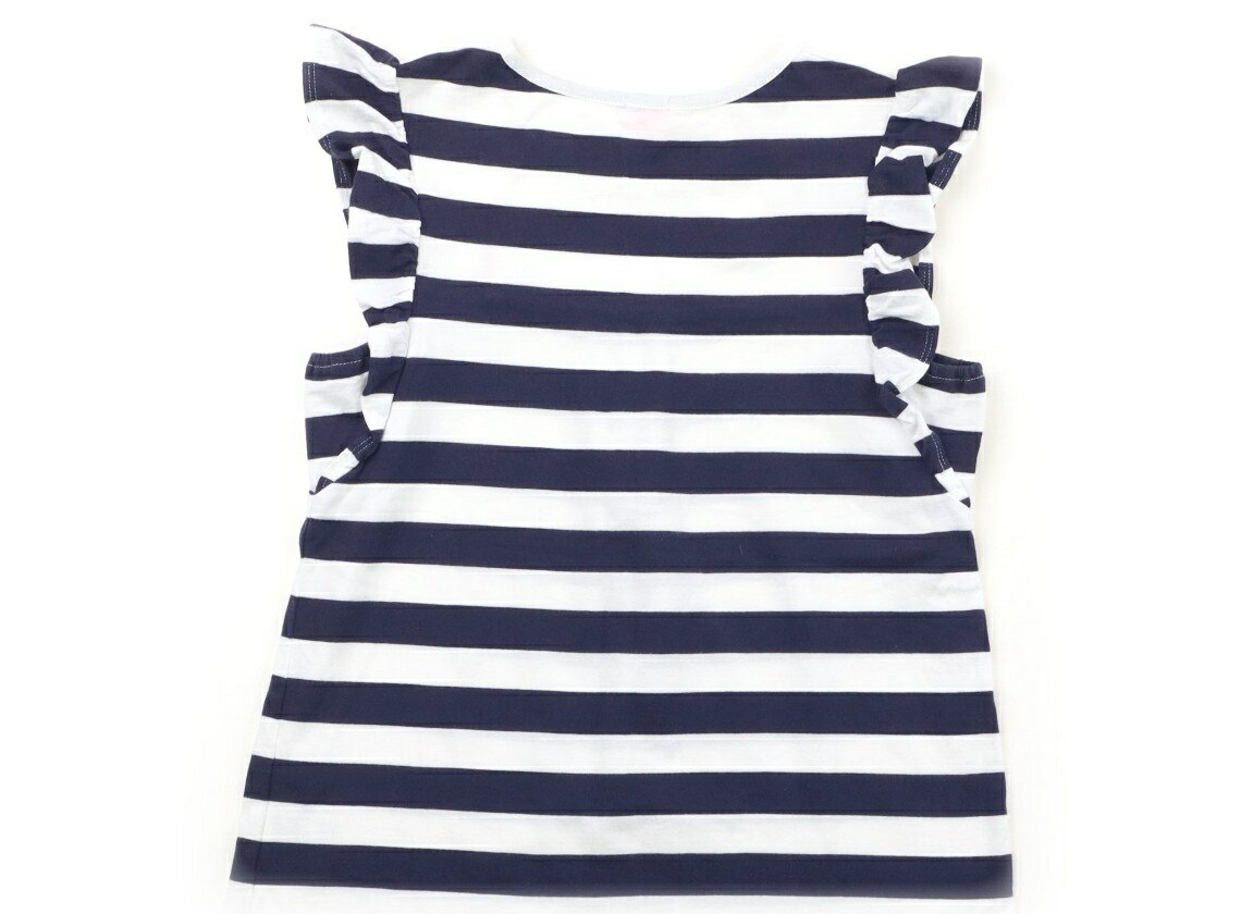 ミキハウス miki HOUSE Tシャツ・カットソー 140 女の子 ネイビー、白 子供服 ベビー服 キッズ アウトレット ユーズド 【中古】キッズ・ベビー・マタニティ 2