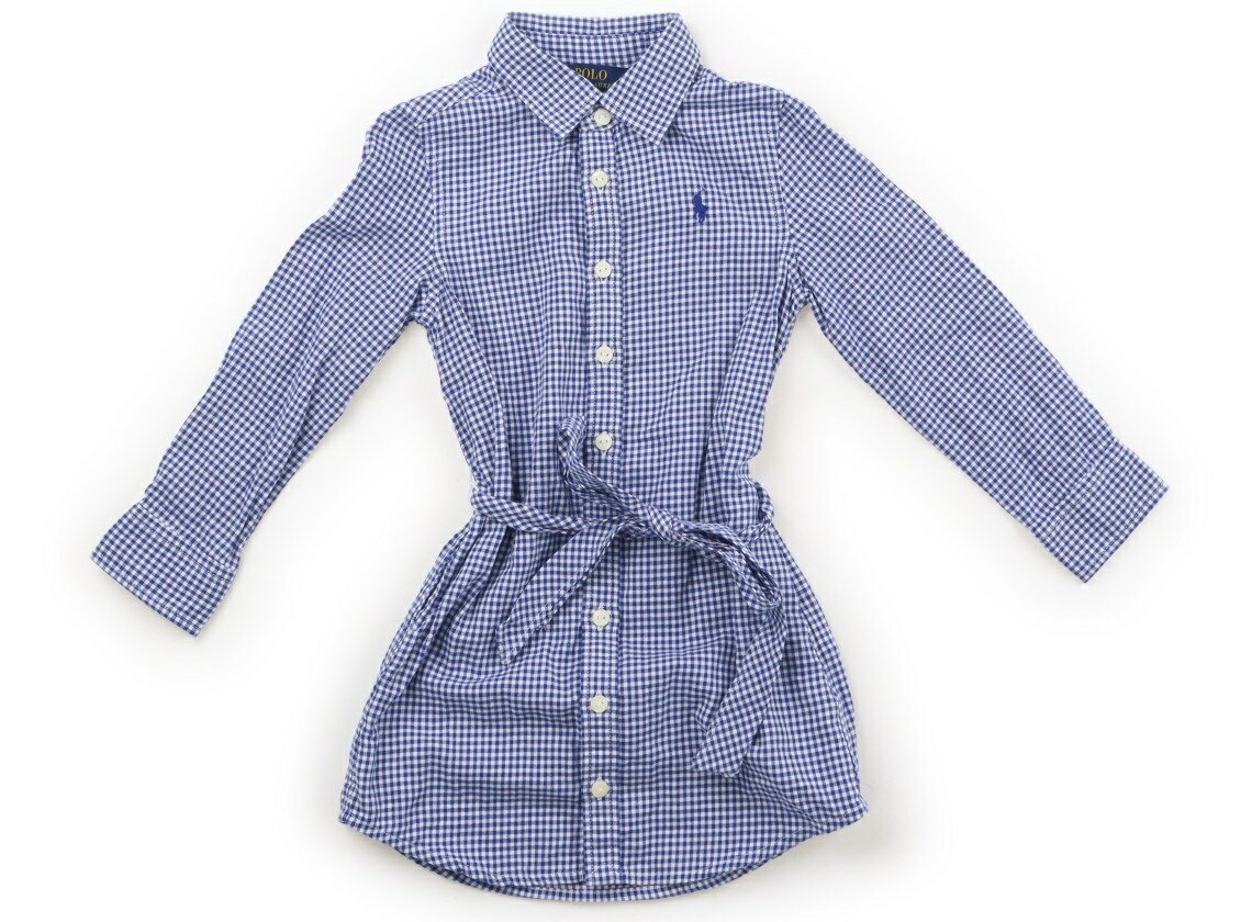 ポロラルフローレン POLO RALPH LAUREN ワンピース 100 女の子 ネイビーチェック 子供服 ベビー服 キッズ アウトレット ユーズド 【中古】キッズ・ベビー・マタニティ