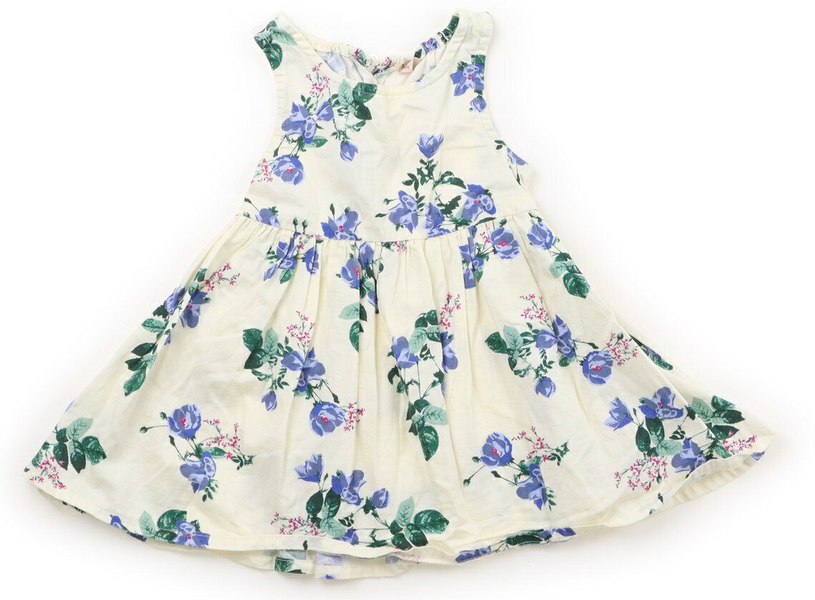 洋裝 - プティマイン petit main ワンピース 80 女の子 ベージュ系・お花 子供服 ベビー服 キッズ アウトレット ユーズド 【中古】キッズ・ベビー・マタニティ