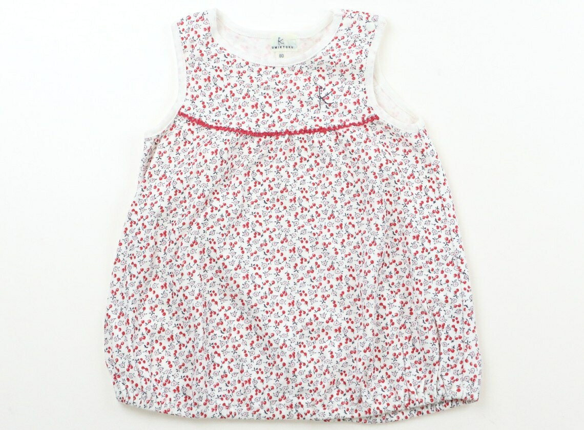 組曲 Kumikyoku チュニック 80 女の子 白・総柄 子供服 ベビー服 キッズ アウトレット ユーズド 【中古】キッズ・ベビー・マタニティ