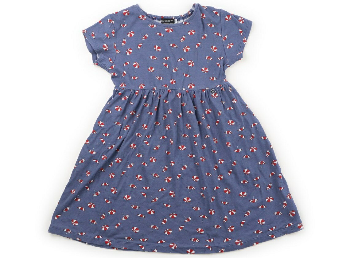 Rakuten - べべ BeBe ワンピース 130 女の子 スモーキーブルー、傘柄 子供服 ベビー服 キッズ アウトレット ユーズド 【中古】キッズ・ベビー・マタニティ