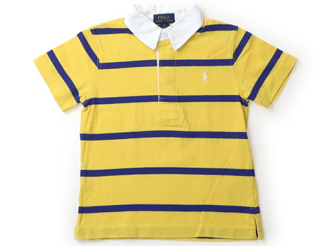 ポロラルフローレン POLO RALPH LAUREN Tシャツ・カットソー 110 男の子 黄色・青ボーダー、白い襟 子供服 ベビー服 キッズ アウトレット ユーズド 【中古】キッズ・ベビー・マタニティ